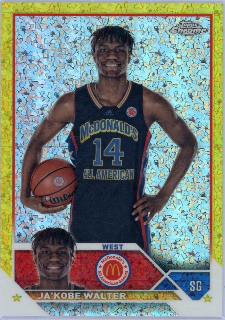 JA'Kobe Walter [Yellow Mini Diamond] #72