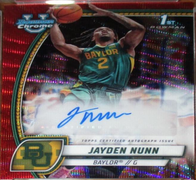 Jayden Nunn [Red Wave Refractor Autograph] #30