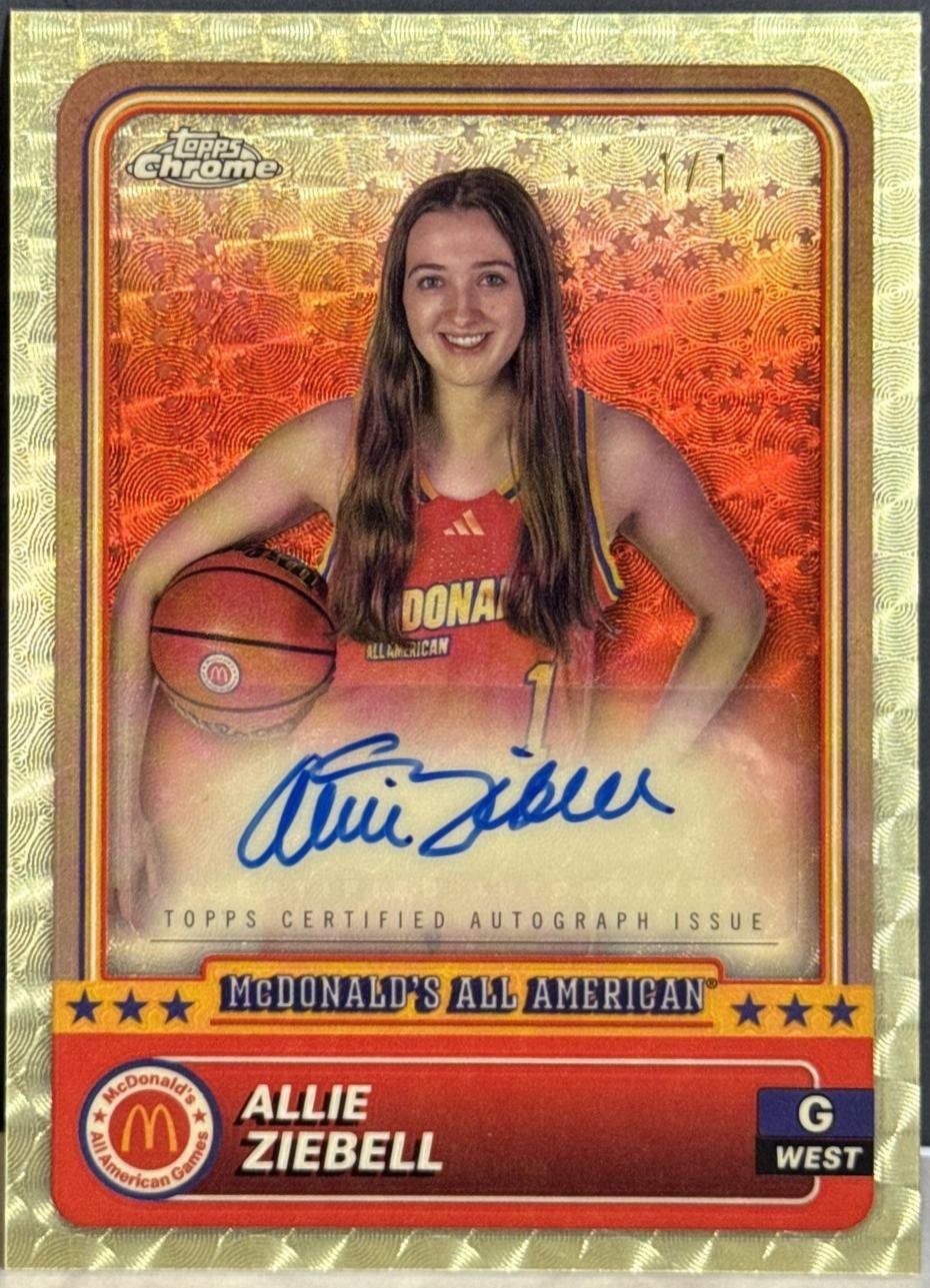 Allie Ziebell [Superfractor Head Shot Autograph Refractor] #74