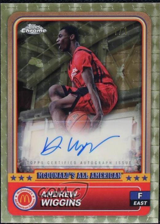 Andrew Wiggins [Superfractor Autograph Refractor] #86