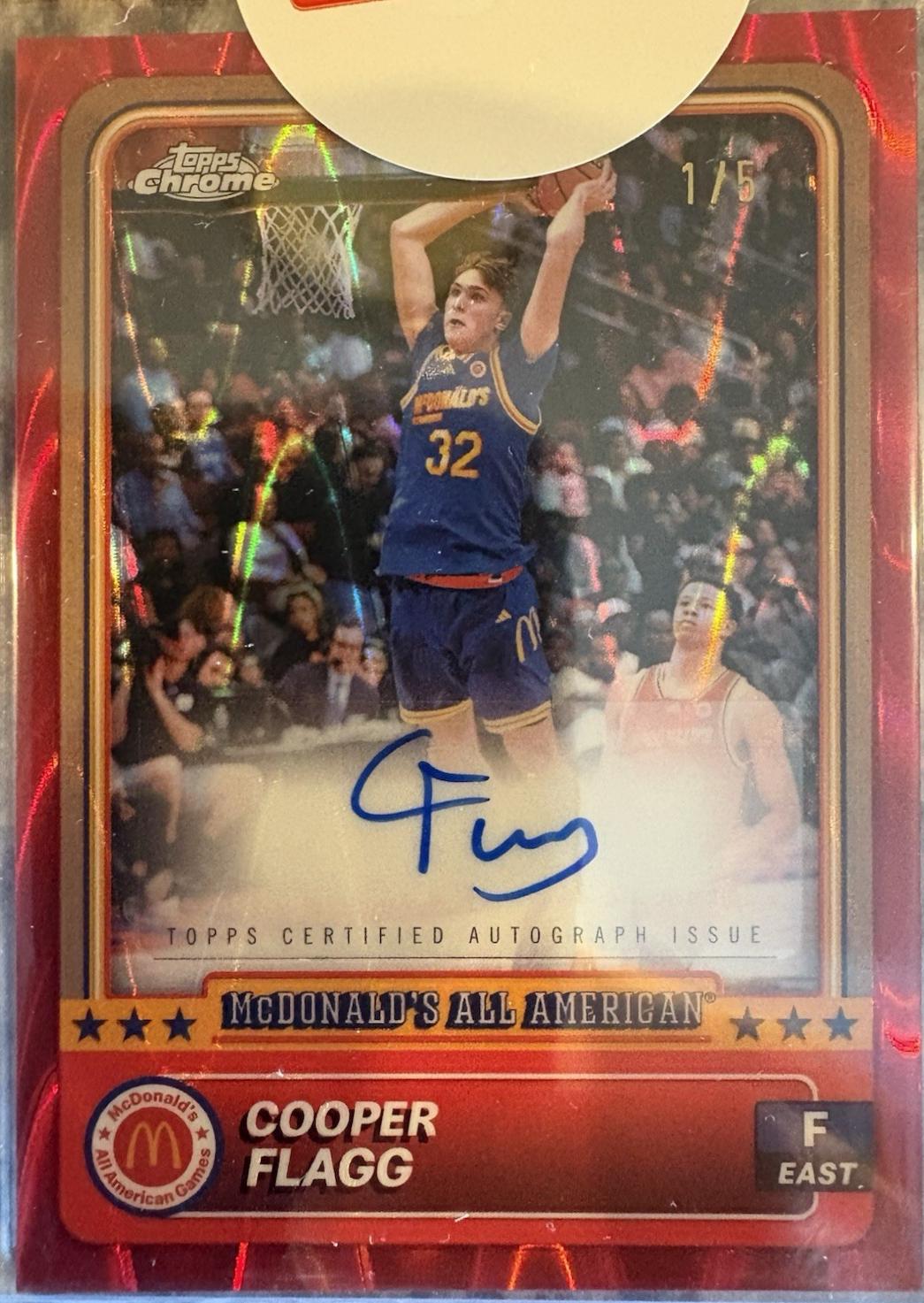 Cooper Flagg [Red Autograph Refractor] #28