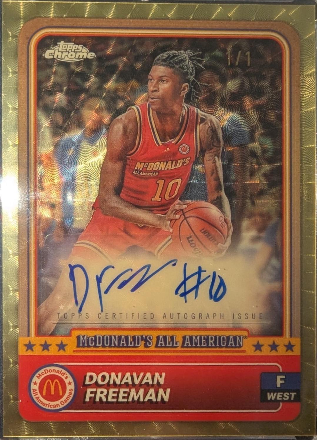 Donavan Freeman [Superfractor Autograph Refractor] #37