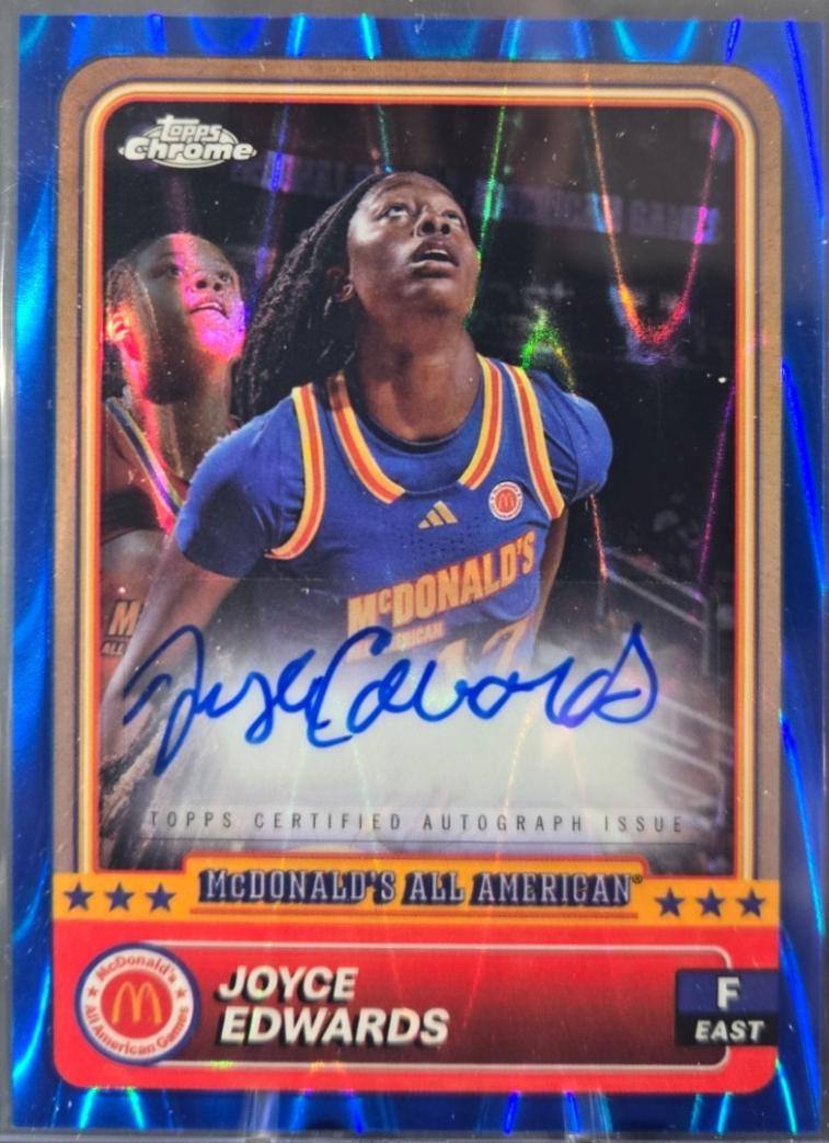 Joyce Edwards [Blue RayWave Autograph Refractor] #3