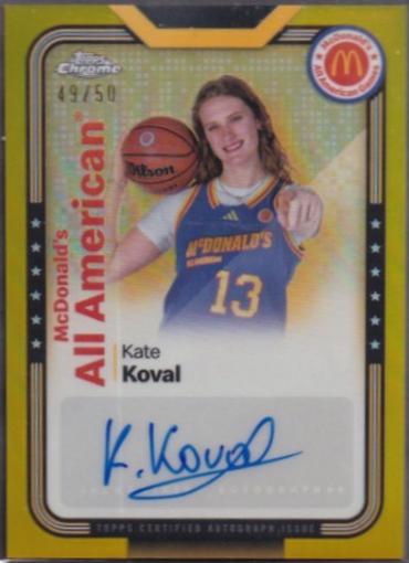 Kate Koval [Gold Autograph Refractor] #6