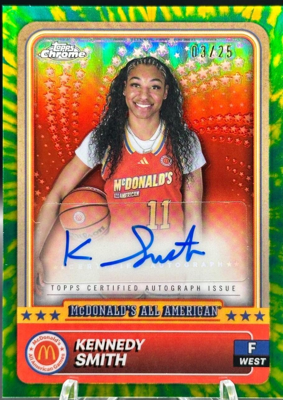 Kennedy Smith [Tie-Dye Head Shot Autograph Refractor] #73