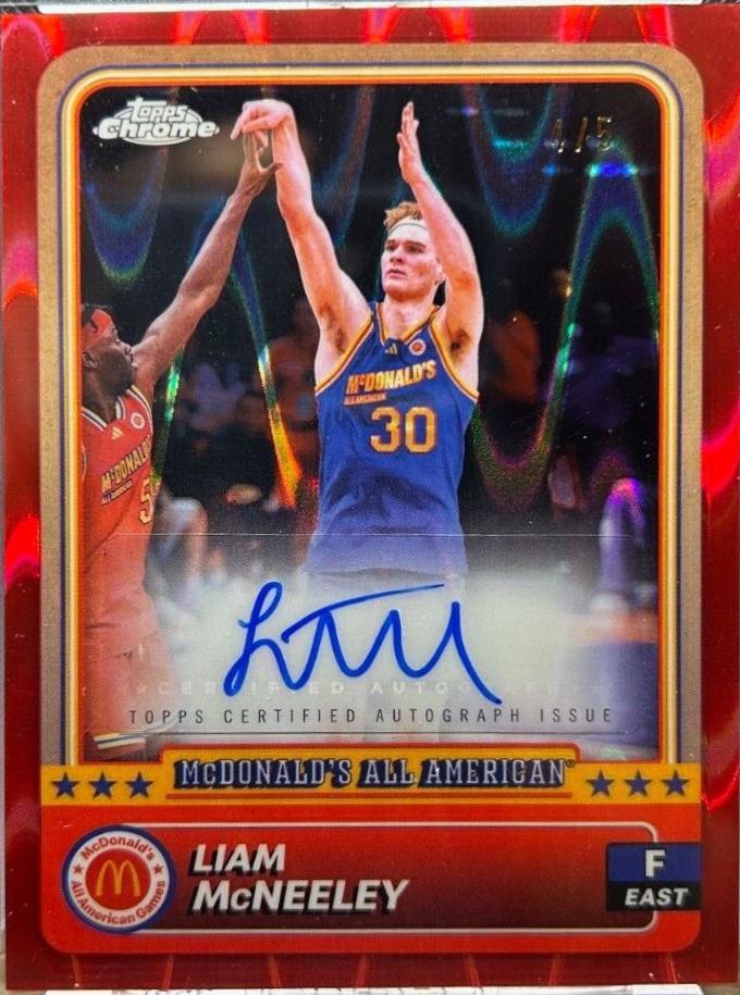 Liam McNeeley [Red Autograph Refractor] #30