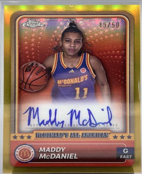 Maddy McDaniel [Gold Head Shot Autograph Refractor] #57