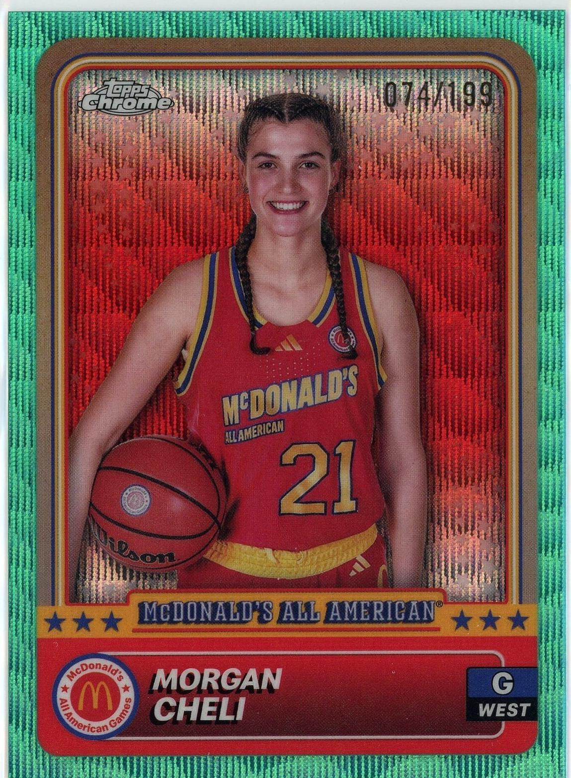Morgan Cheli [Aqua Wave Refractor] #66