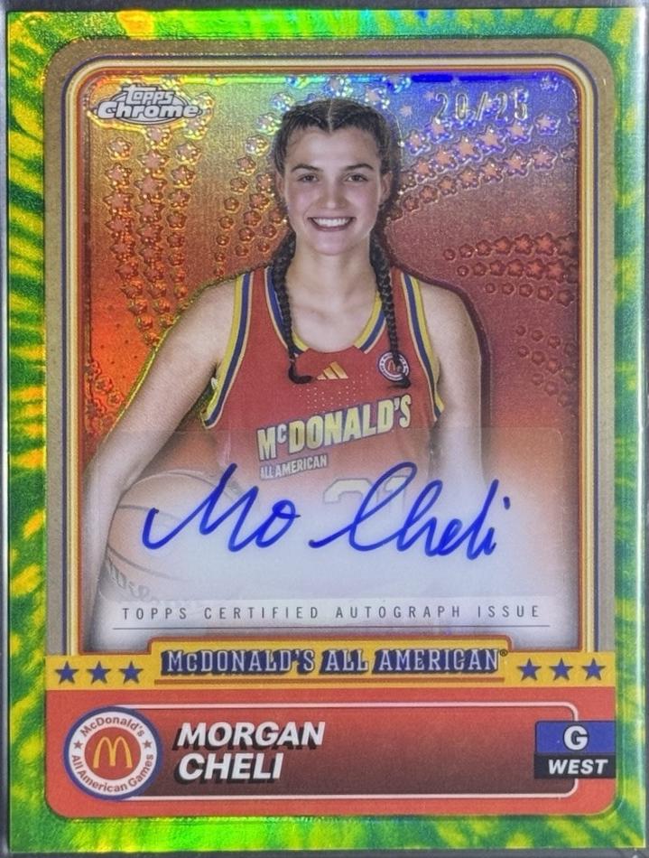 Morgan Cheli [Tie-Dye Autograph Refractor] #16