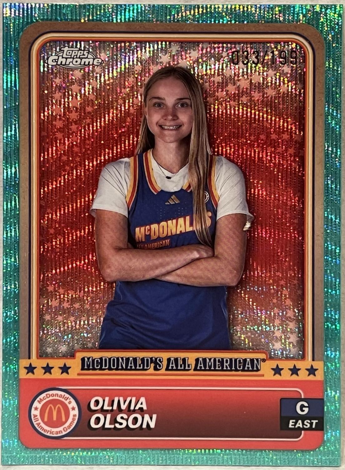Olivia Olson [Aqua Wave Refractor] #58