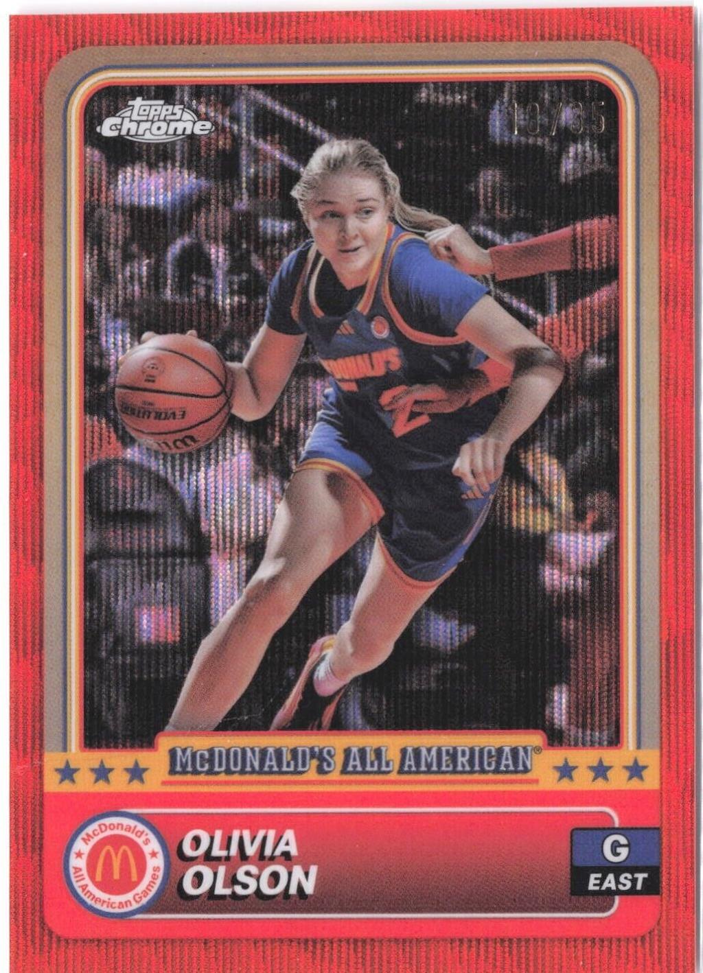 Olivia Olson [Orange Wave Refractor] #8