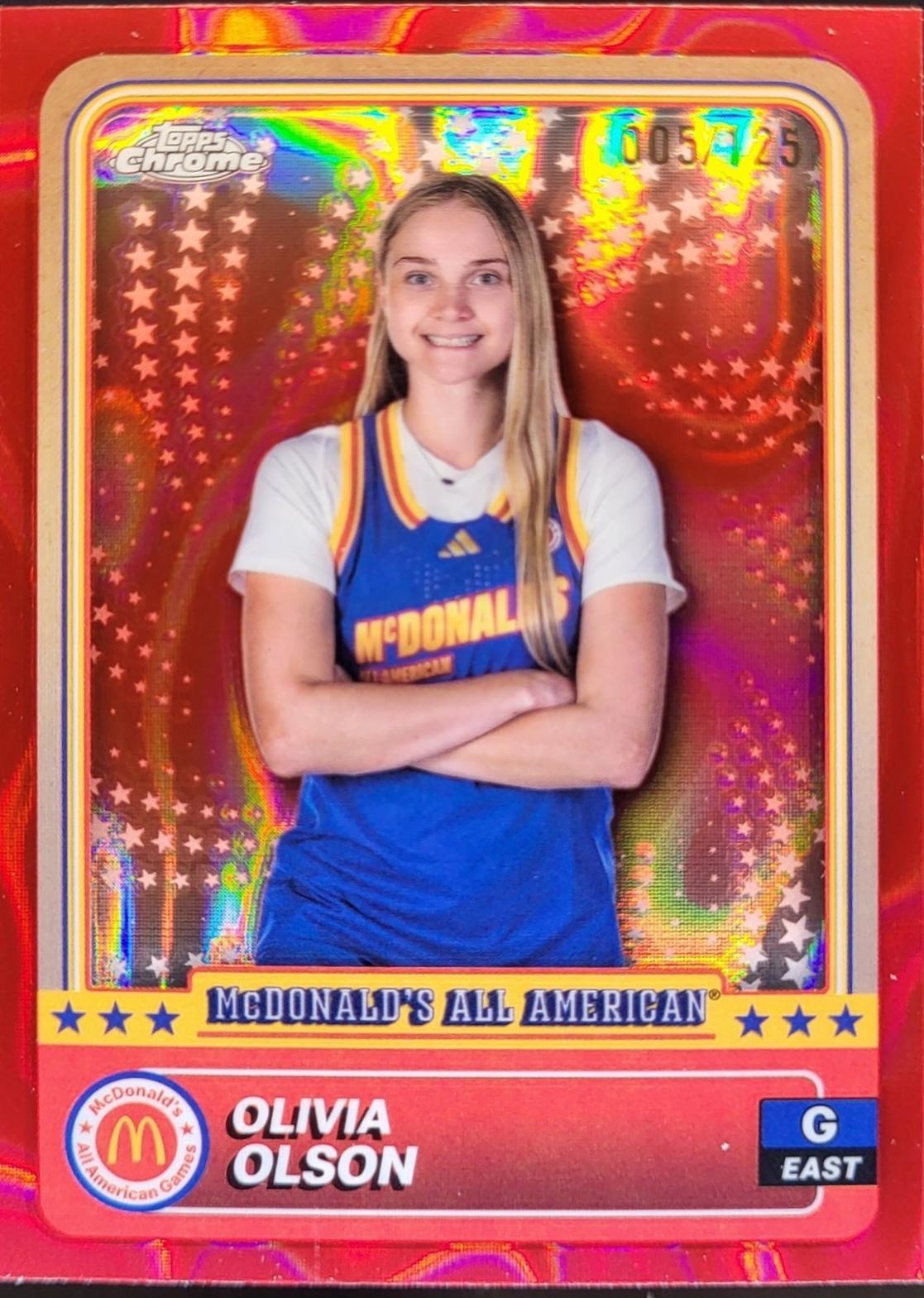 Olivia Olson [Red Lava Refractor] #58