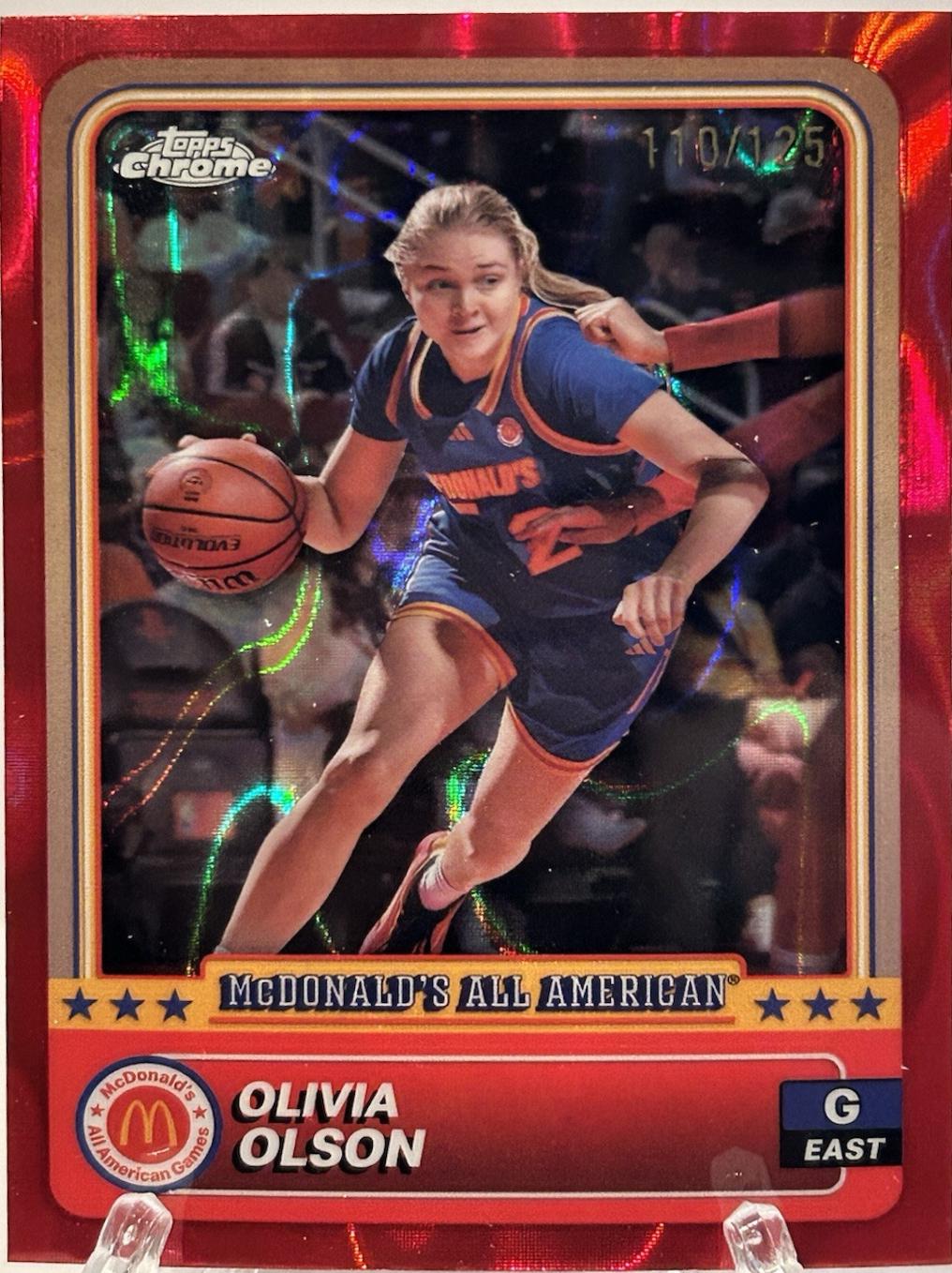 Olivia Olson [Red Lava Refractor] #8