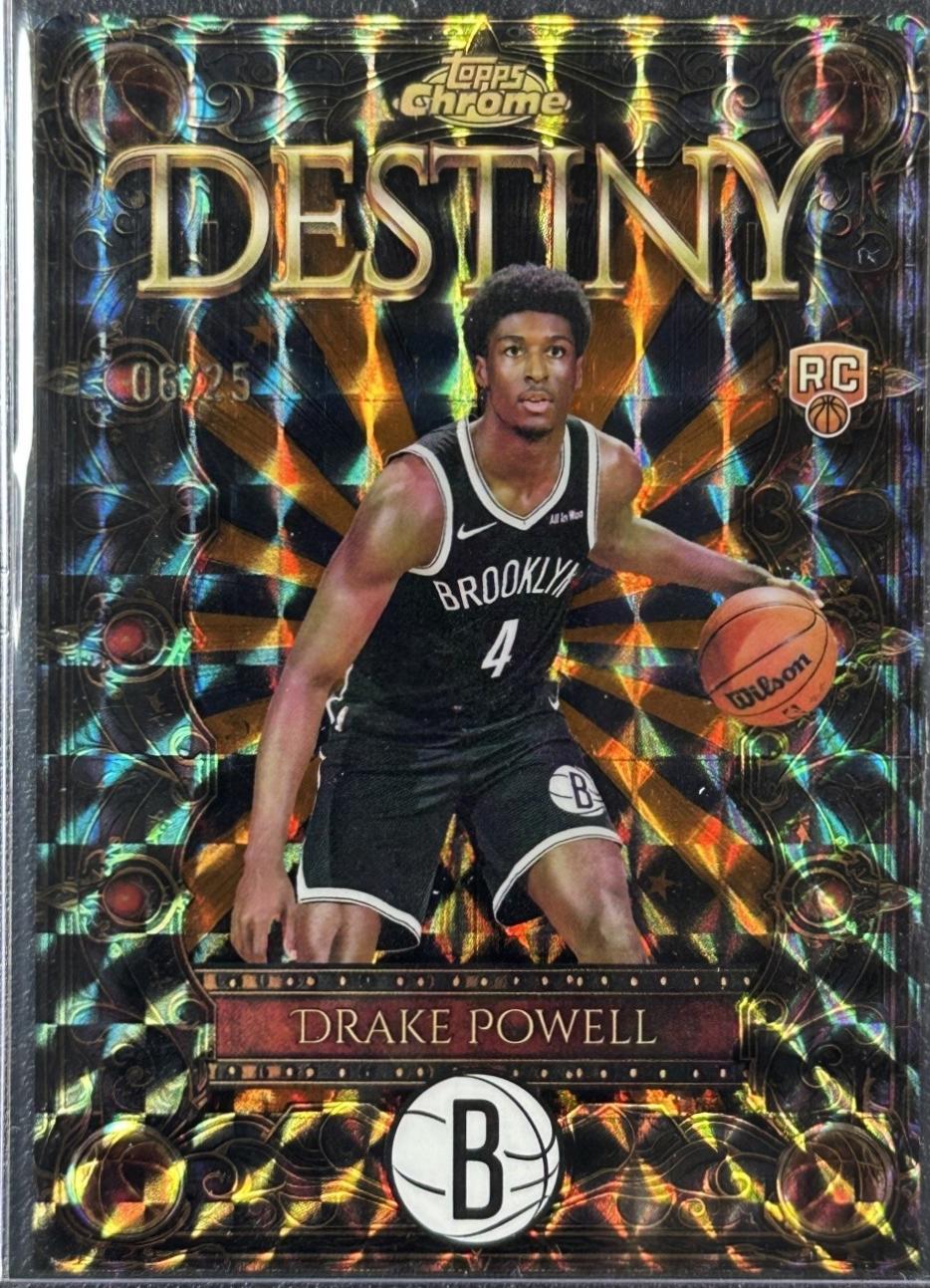 Drake Powell [Refractor Orange Geometric] #D-18