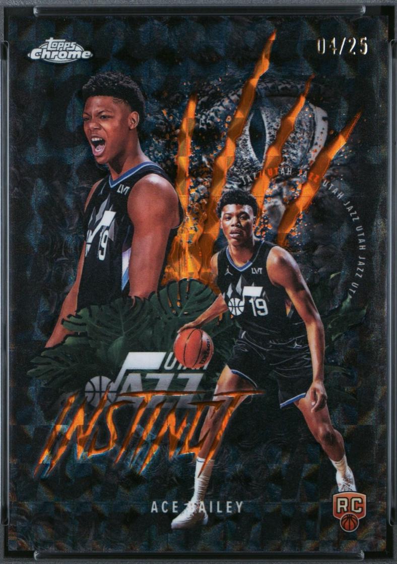 Ace Bailey [Refractor Orange Geometric] #INS-15