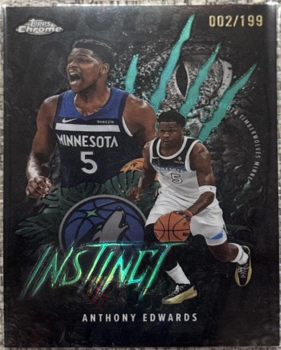Anthony Edwards [Refractor Aqua] #INS-7