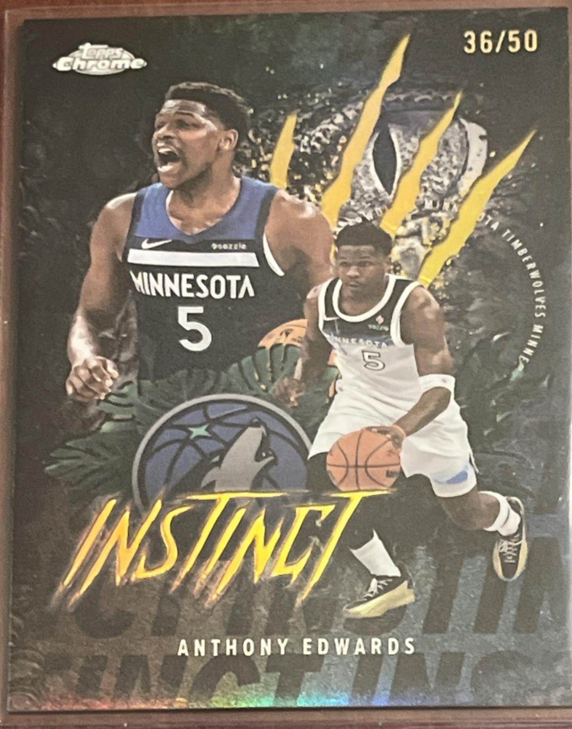 Anthony Edwards [Refractor Gold] #INS-7