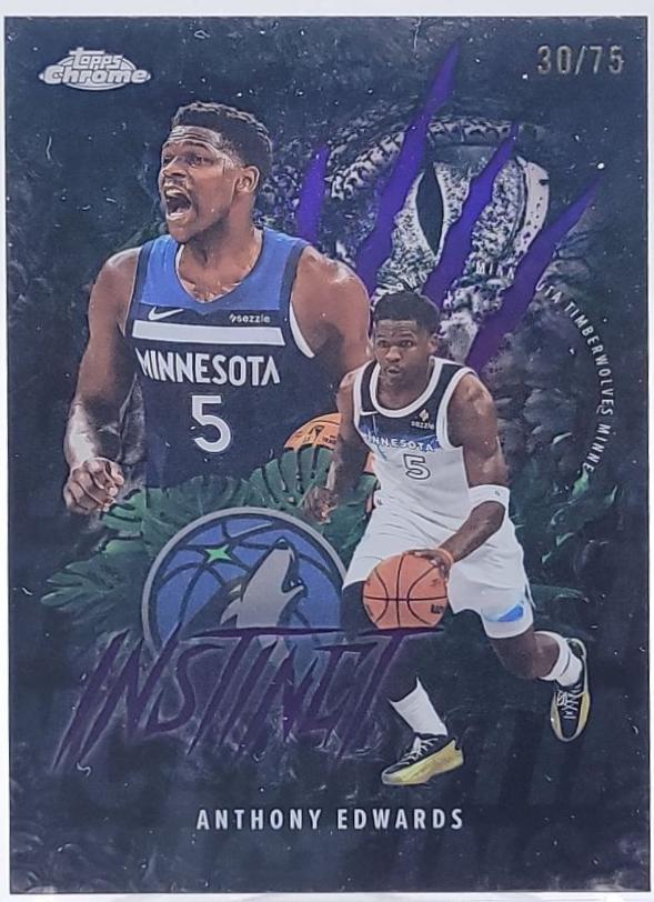 Anthony Edwards [Refractor Purple Geometric] #INS-7