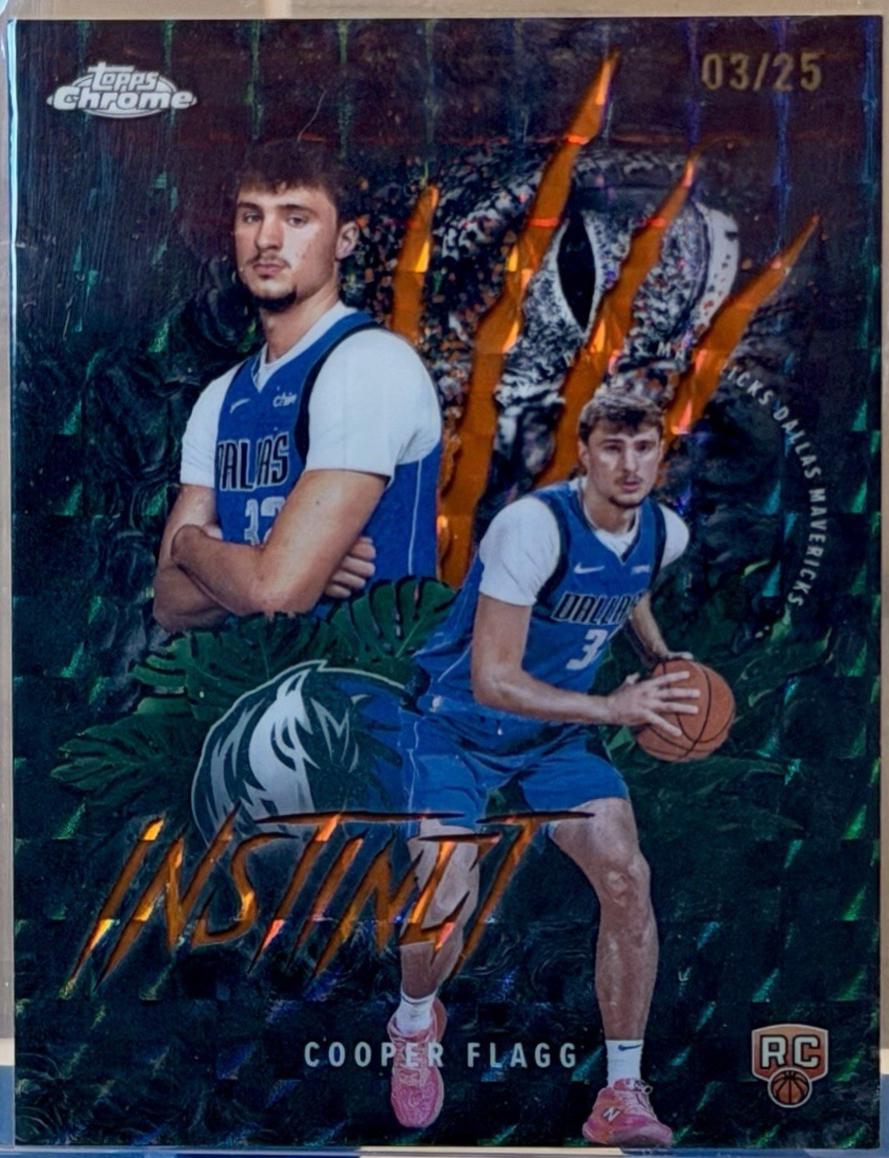Cooper Flagg [Refractor Orange Geometric] #INS-11