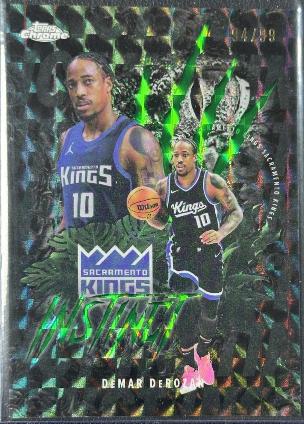 DeMAR DeROZAN [Refractor Green Geometric] #INS-8