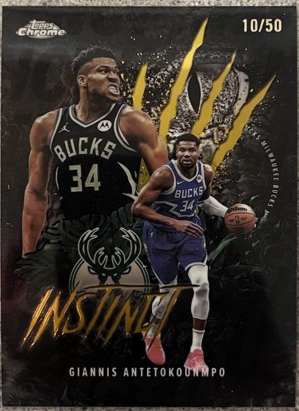 Giannis Antetokounmpo [Refractor Gold] #INS-4