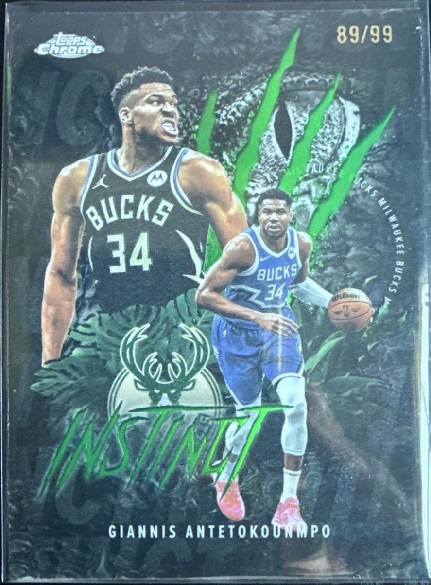 Giannis Antetokounmpo [Refractor Green Geometric] #INS-4