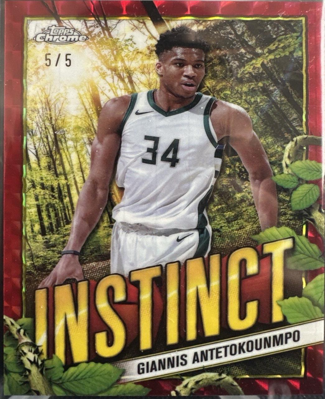 Giannis Antetokounmpo [Refractor Red] #INS-4
