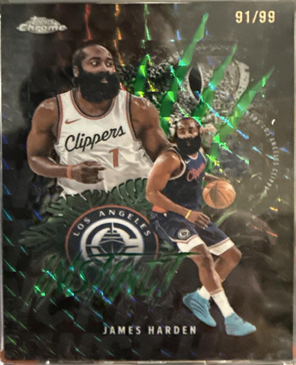 James Harden [Refractor Green Geometric] #INS-5