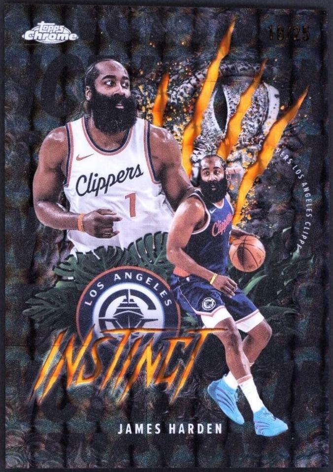 James Harden [Refractor Orange Geometric] #INS-5