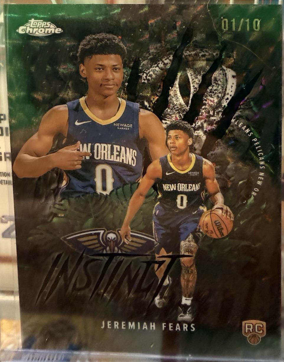 Jeremiah Fears [Refractor Black Geometric] #INS-17