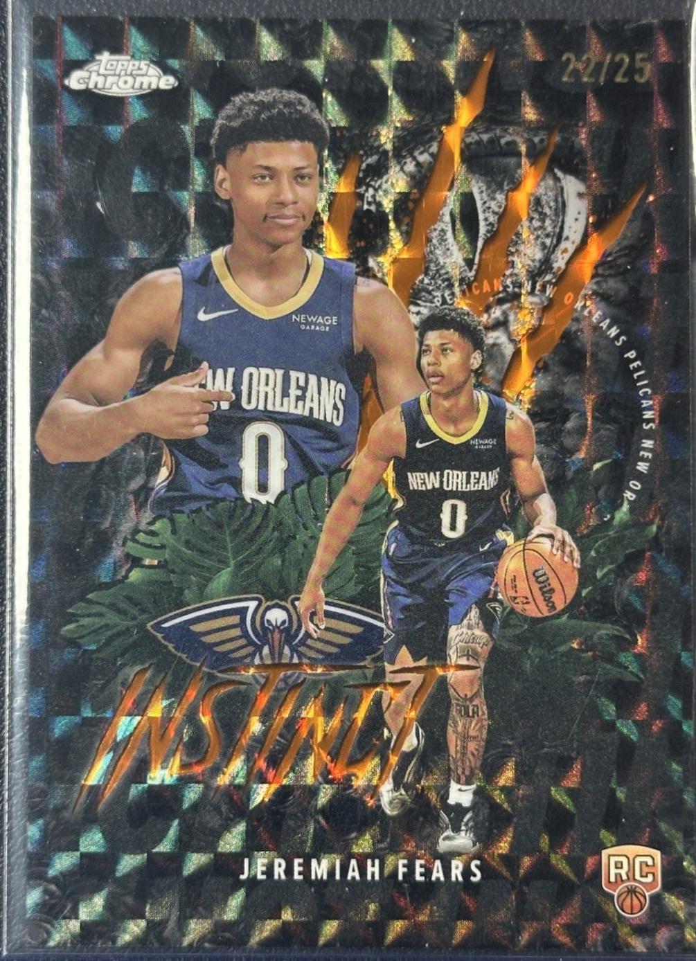 Jeremiah Fears [Refractor Orange Geometric] #INS-17