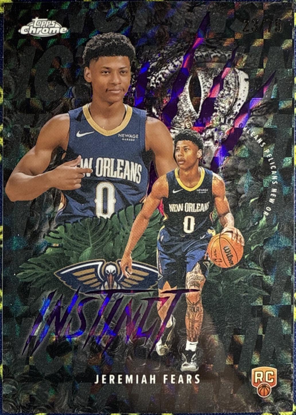 Jeremiah Fears [Refractor Purple Geometric] #INS-17