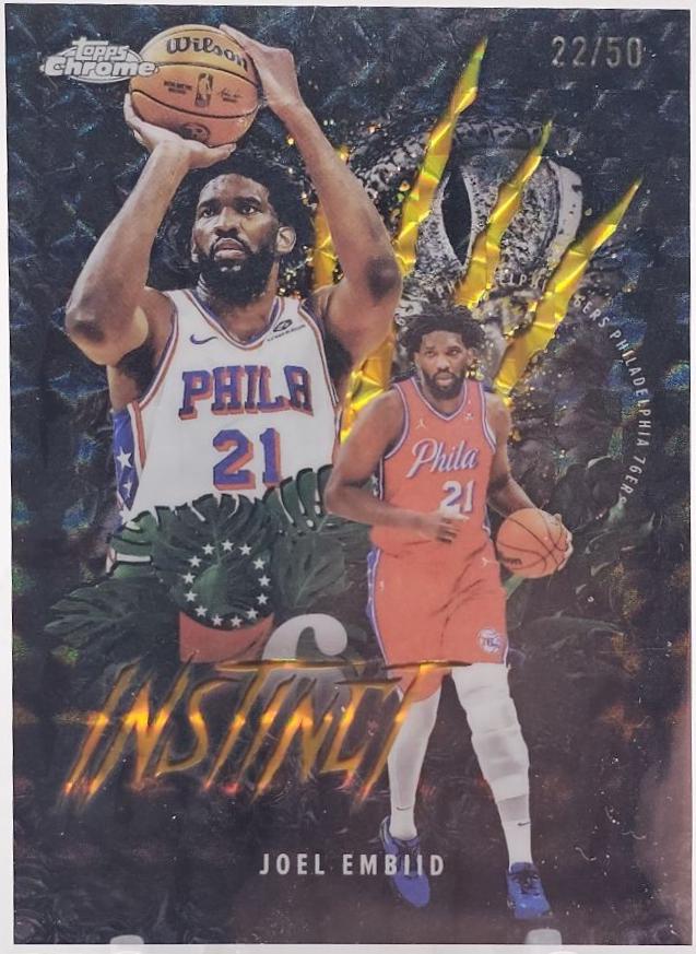 Joel Embiid [Refractor Gold Geometric] #INS-10