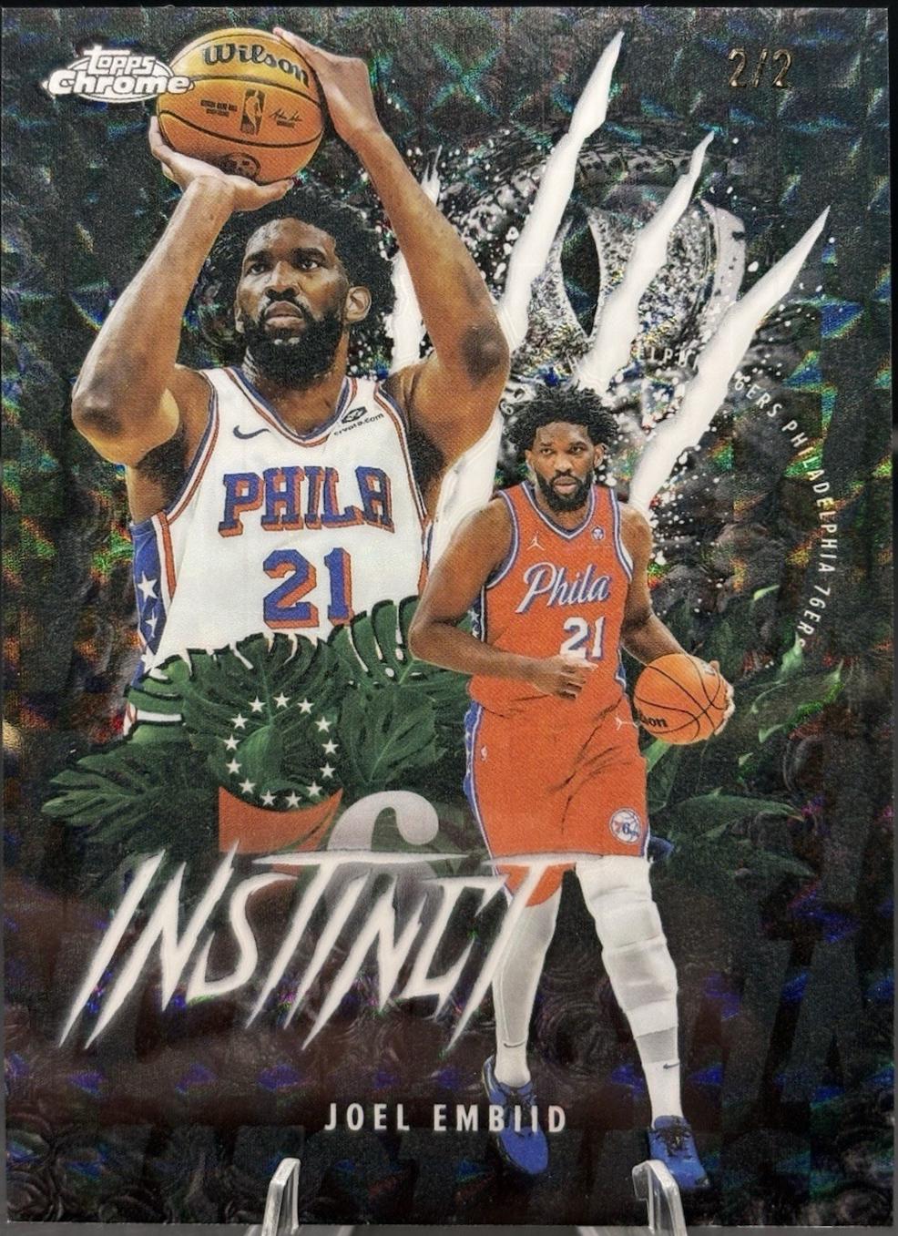Joel Embiid [Refractor White Geometric] #INS-10