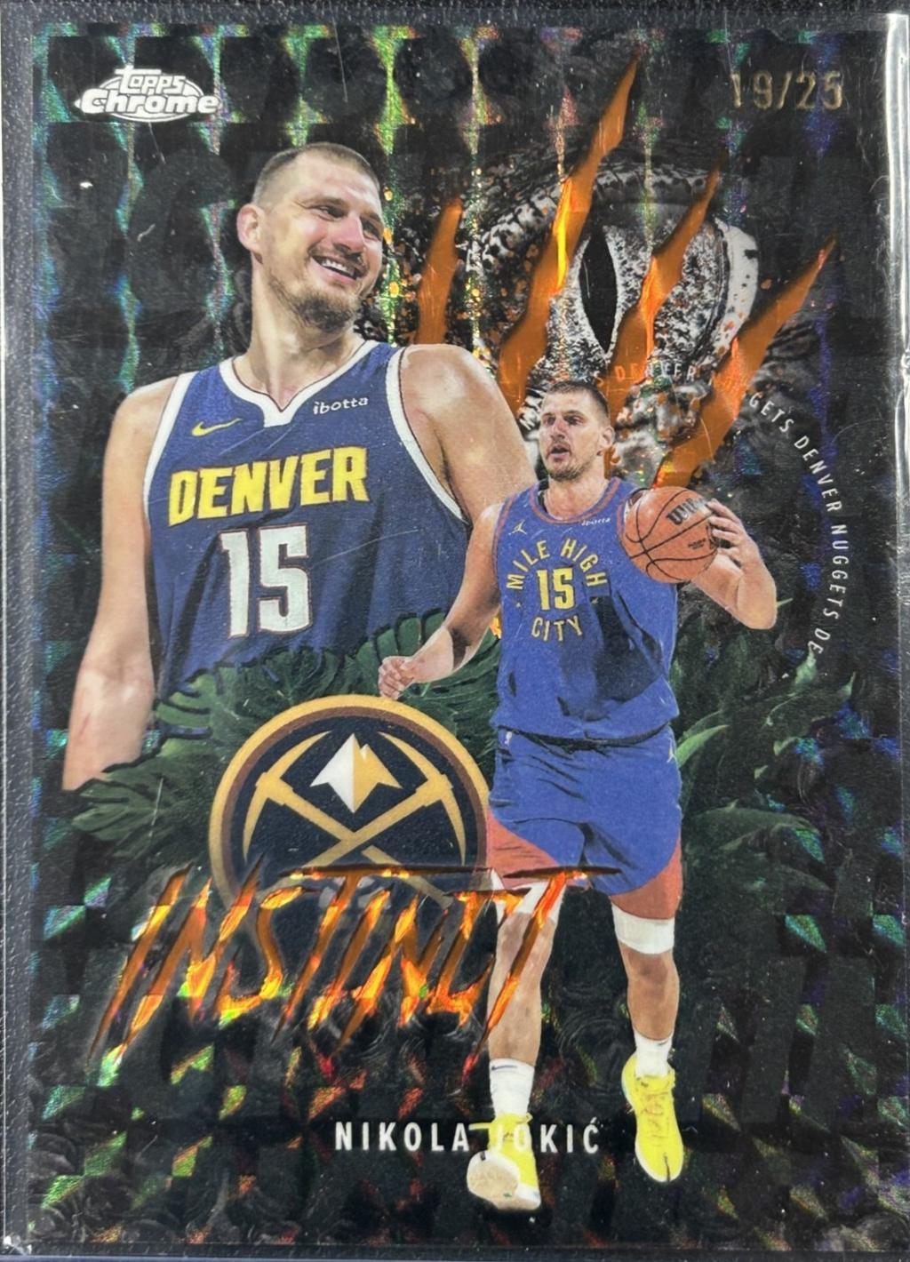Nikola Jokic [Refractor Orange Geometric] #INS-1