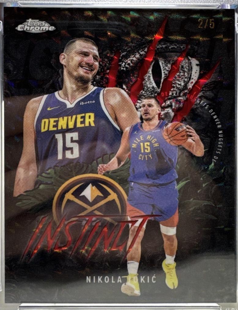 Nikola Jokic [Refractor Red Geometric] #INS-1