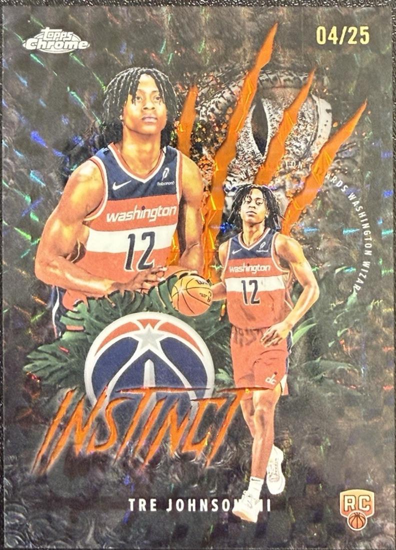 Tre Johnson III [Refractor Orange Geometric] #INS-16