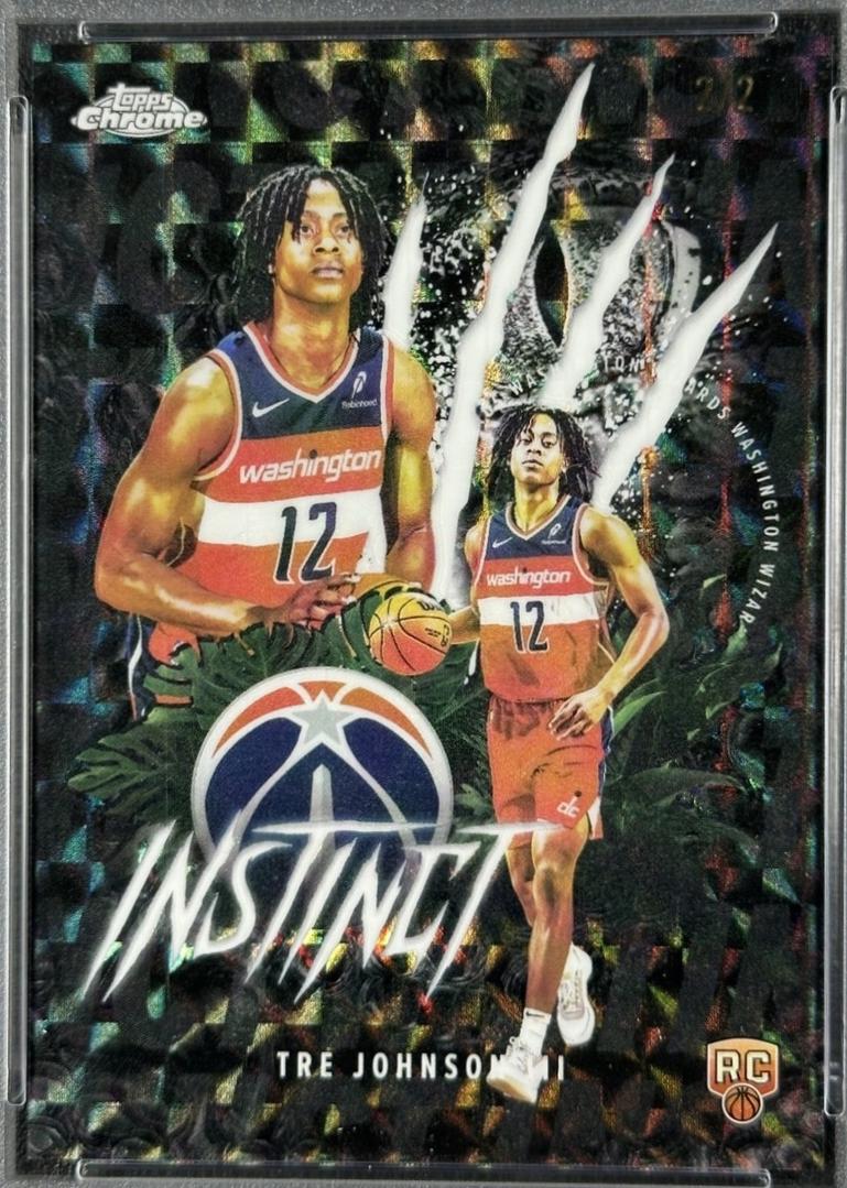 Tre Johnson III [Refractor White Geometric] #INS-16