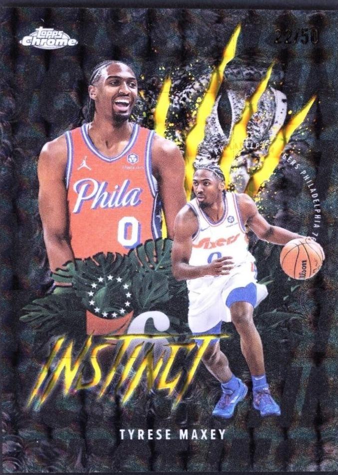 Tyrese Maxey [Refractor Gold Geometric] #INS-6