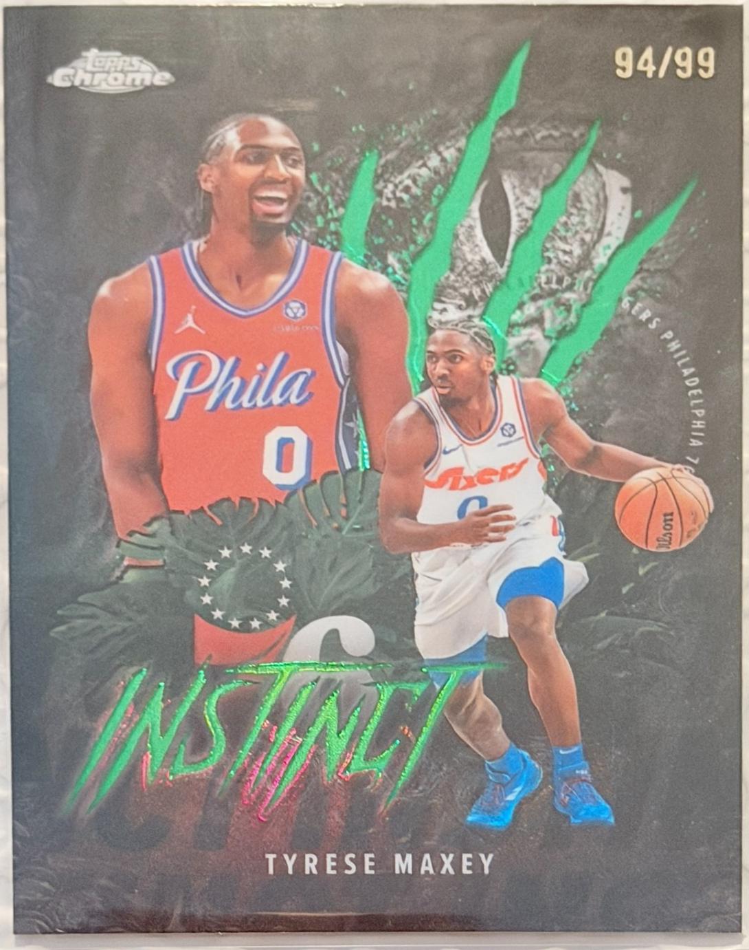Tyrese Maxey [Refractor Green Geometric] #INS-6