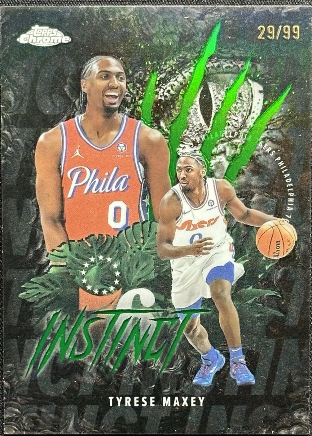 Tyrese Maxey [Refractor Green] #INS-6