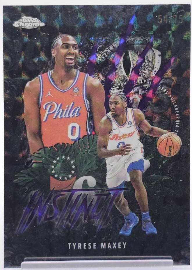 Tyrese Maxey [Refractor Purple Geometric] #INS-6