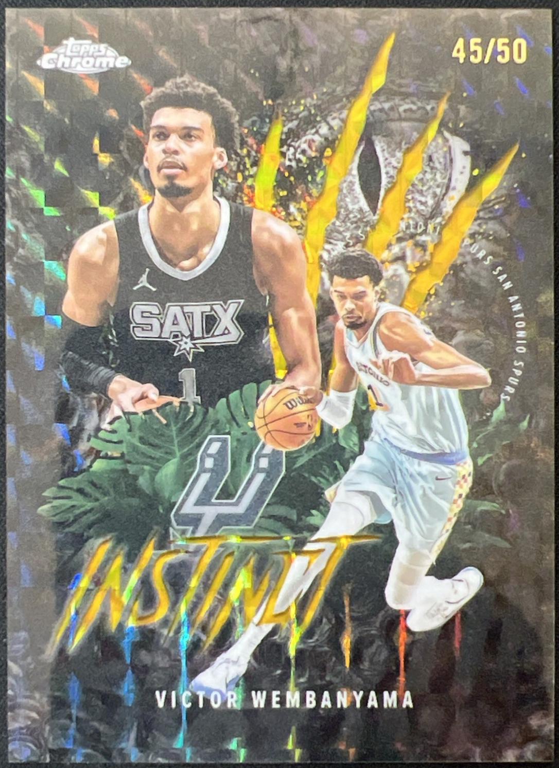Victor Wembanyama [Refractor Gold Geometric] #INS-9