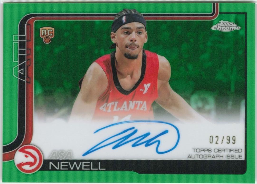 Asa Newell [Refractor Green] #TCAR-AN
