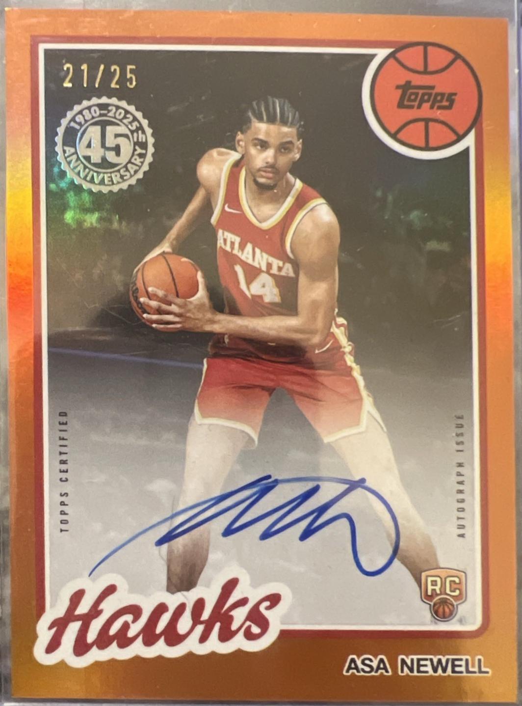 Asa Newell [Refractor Orange] #TCAR-AN