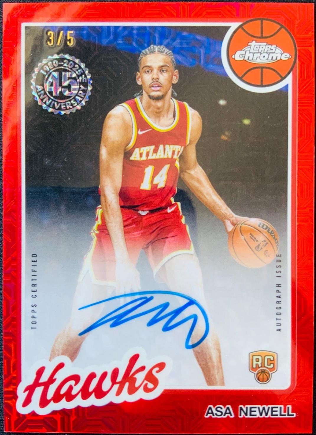 Asa Newell [Refractor Red] #TCAR-AN