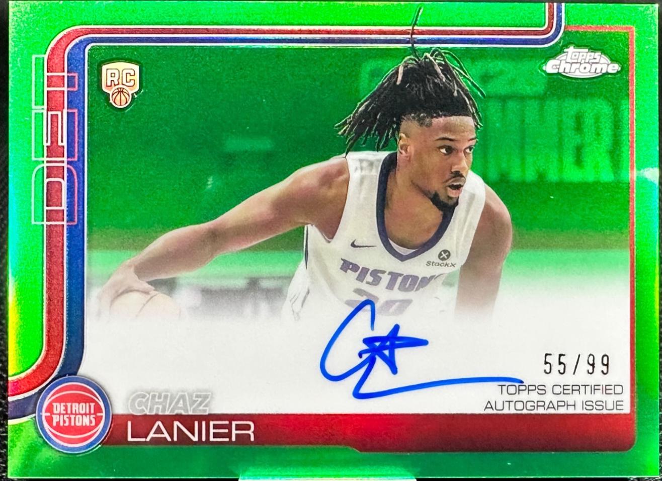 Chaz Lanier [Refractor Green] #TCAR-CL