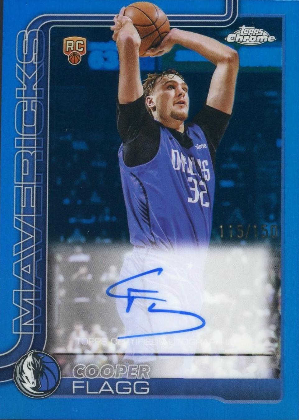 Cooper Flagg [Refractor Blue] #TCAR-CF