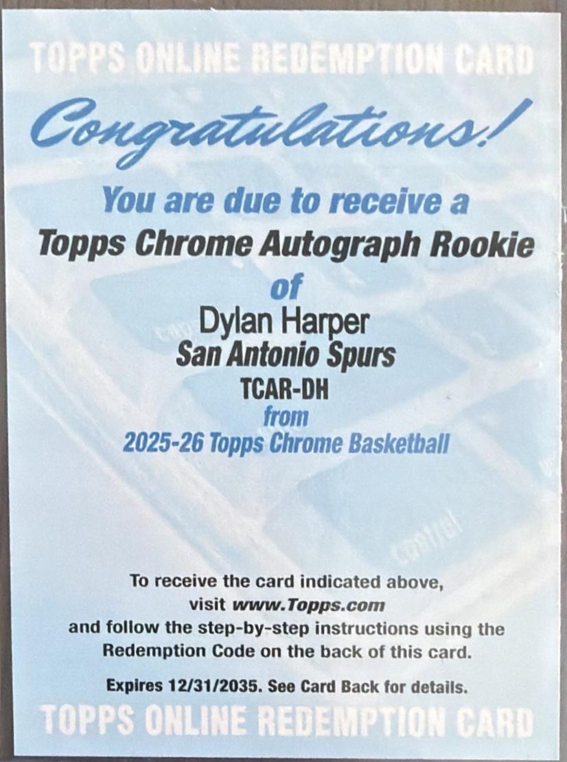 Dylan Harper #TCAR-DH