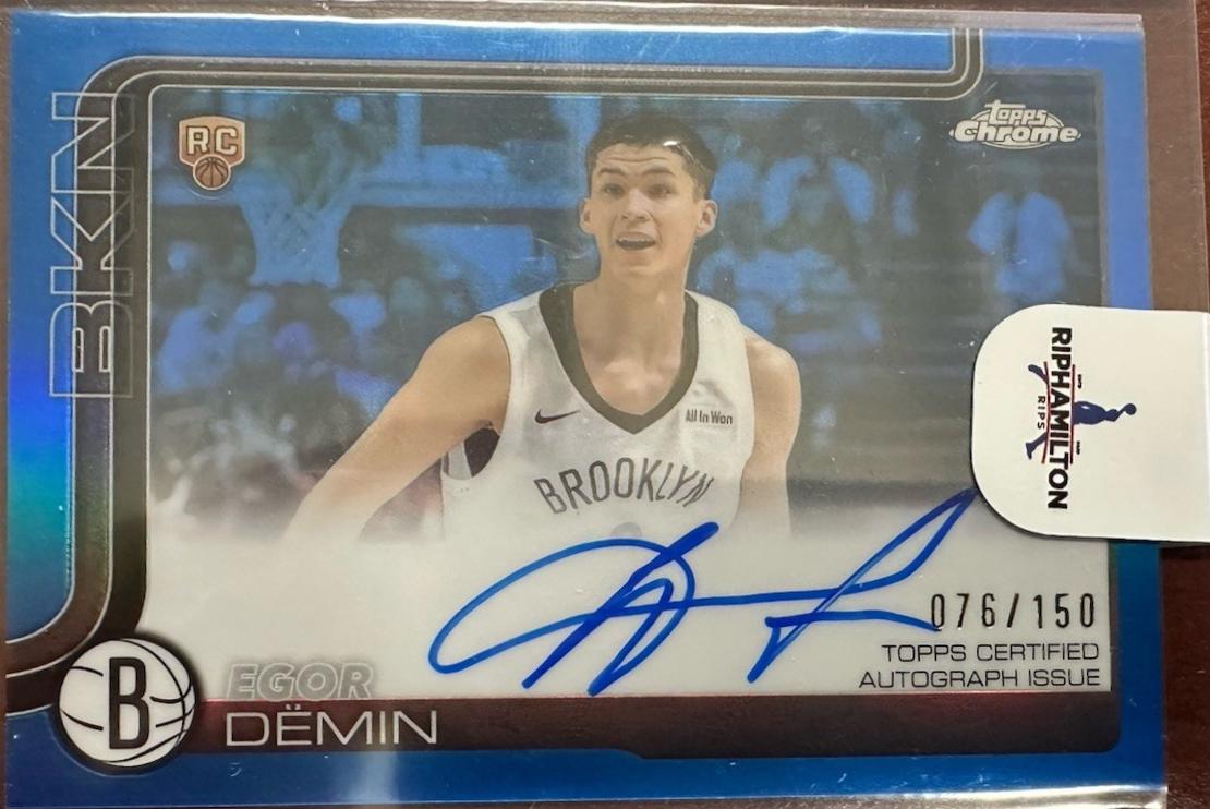 Egor Demin [Refractor Blue] #TCAR-ED